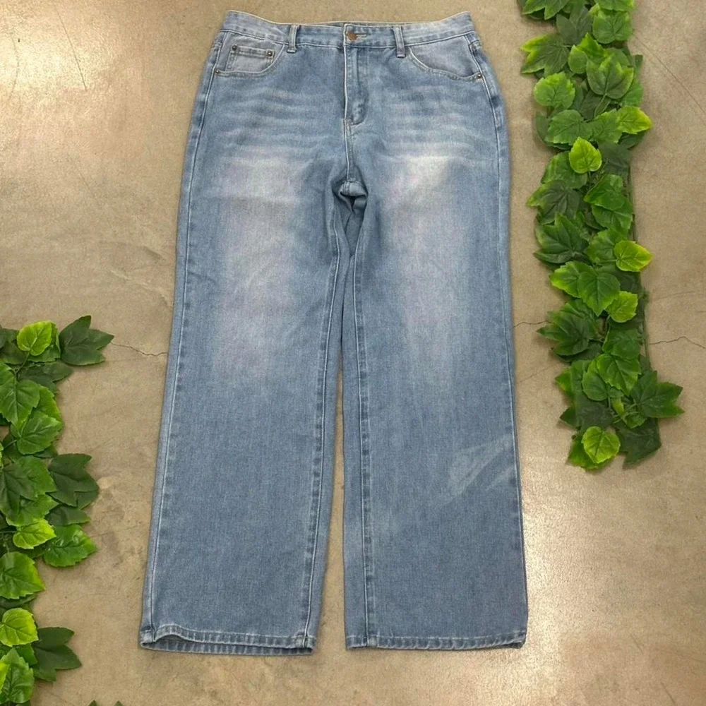Y2K New York Wide Leg Baggy Jeans